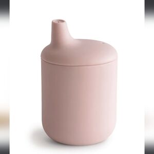 3/$30 NWOT MUSHIES 100% Silicone Sippy Cup Blush Pink Soft